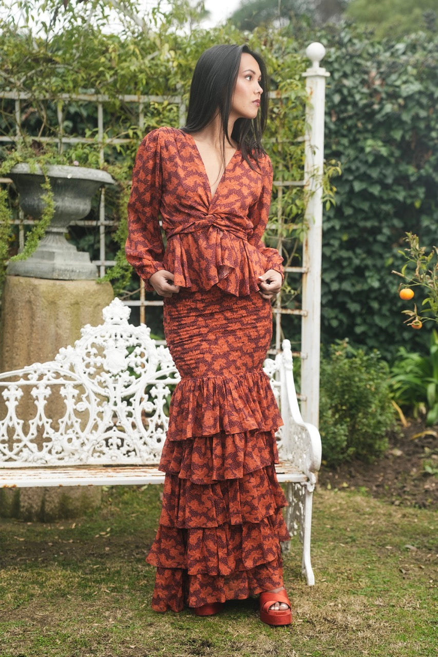 Blusa Gasa Carmen Flor