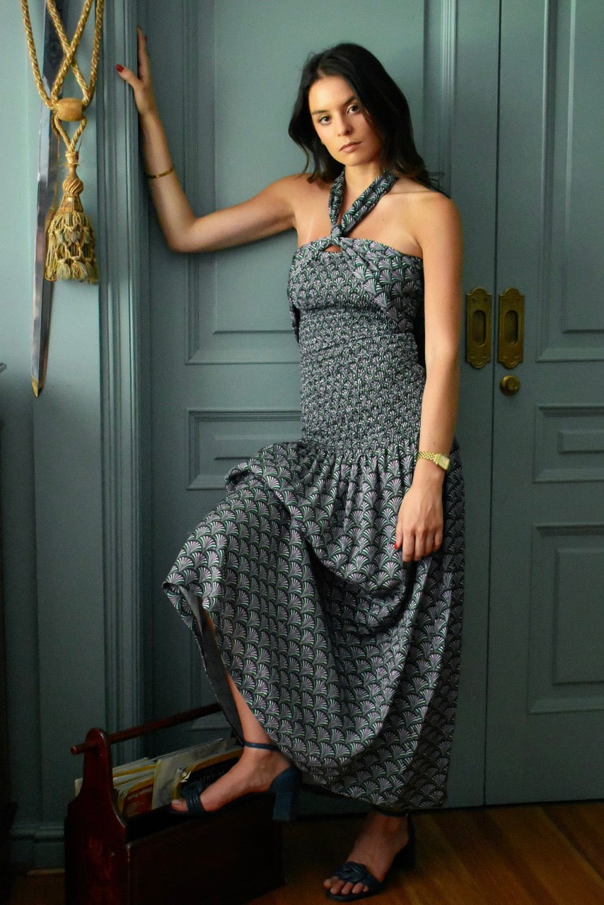 Vestido Mica Panal Paon
