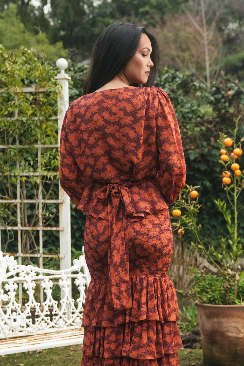 Falda Panal Carmen Flor