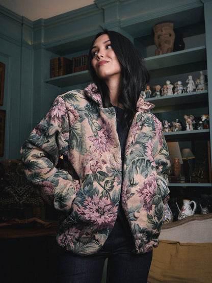 Chaqueta Borbon Flores Green