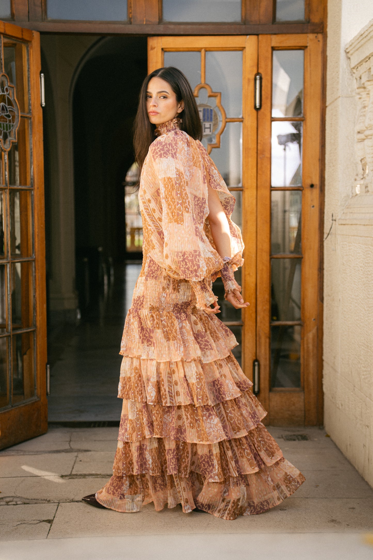Vestido Panal Carmen Manguitas