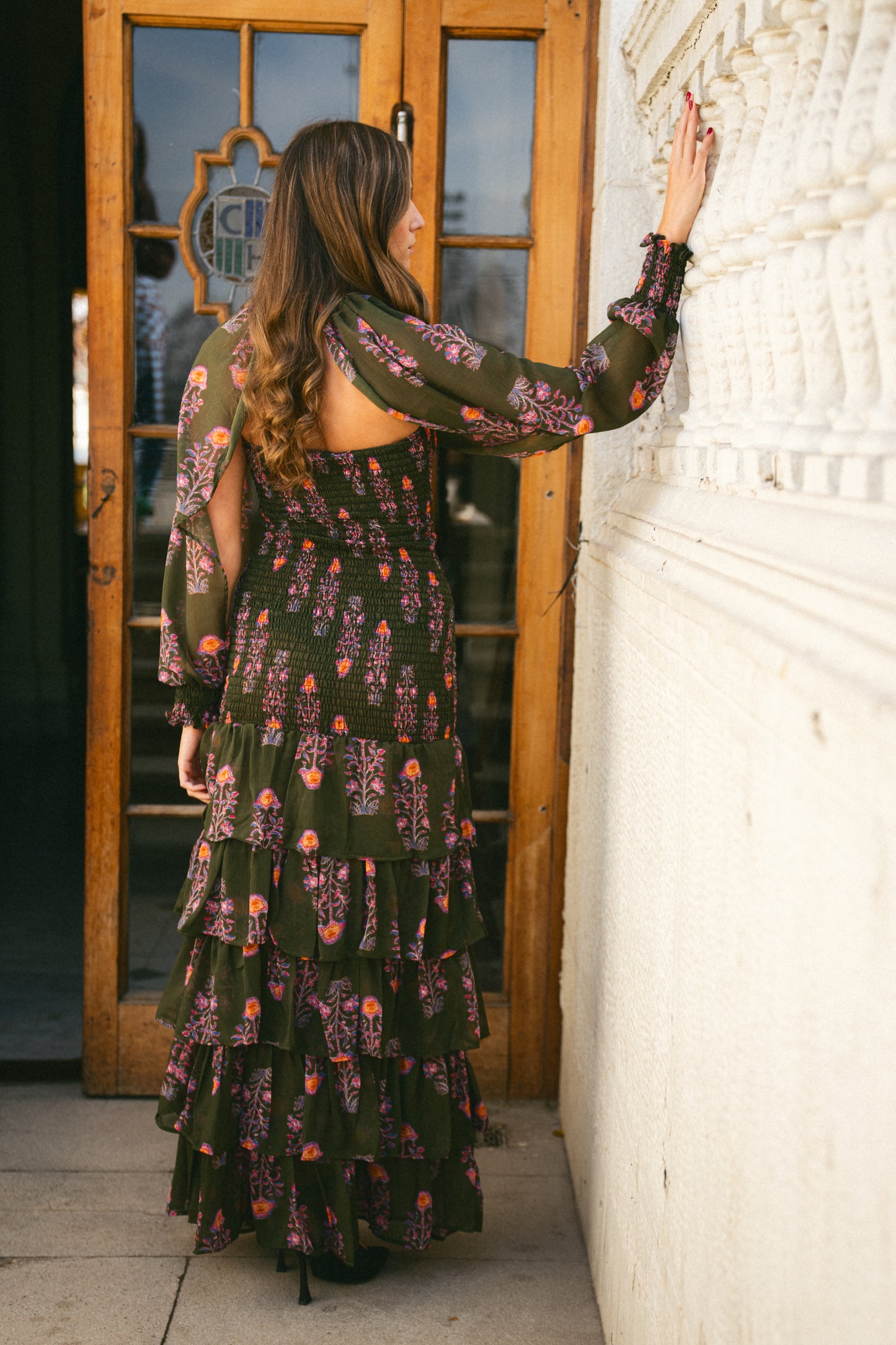 Vestido Panal Carmen Manguitas