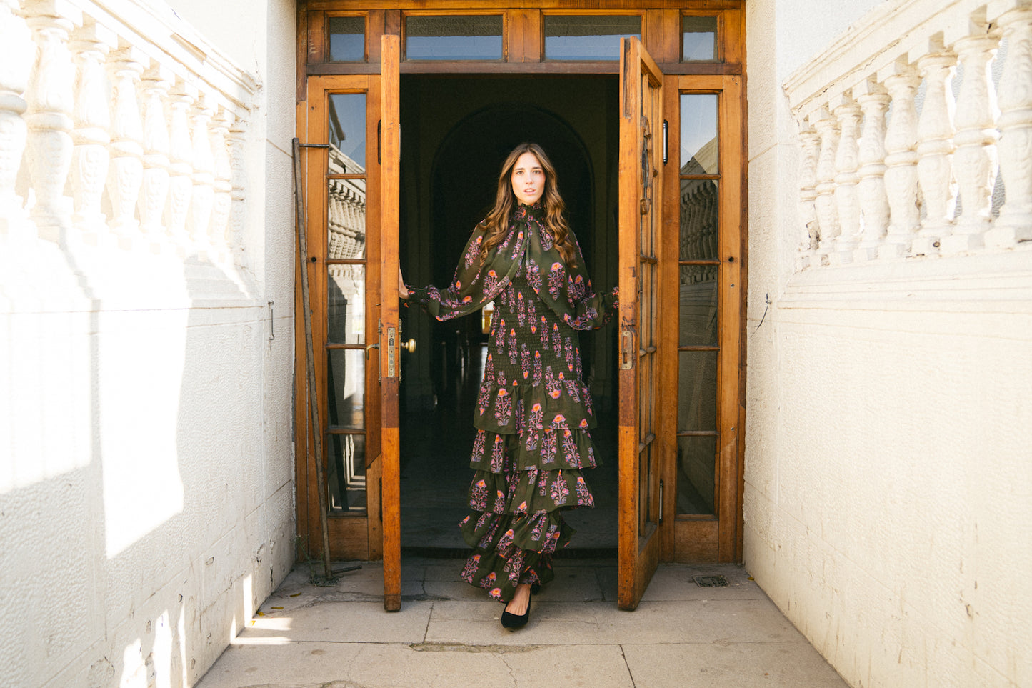 Vestido Panal Carmen Manguitas