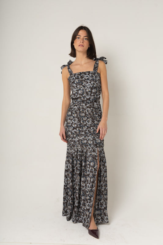 Top drapeado strap Sofía
