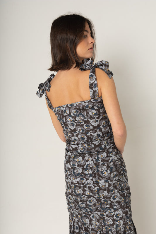 Top drapeado strap Sofía
