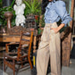 Pantalón Pinzas pretina tira y bombacho