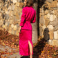 Almería Belted Jacket Berry